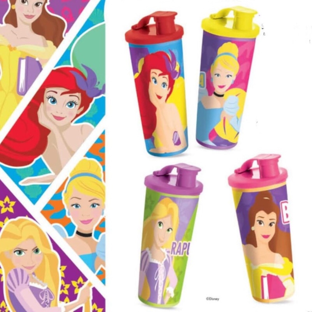 Disney Princess Tumblers 16 oz Each Set of 4 - Multicolor